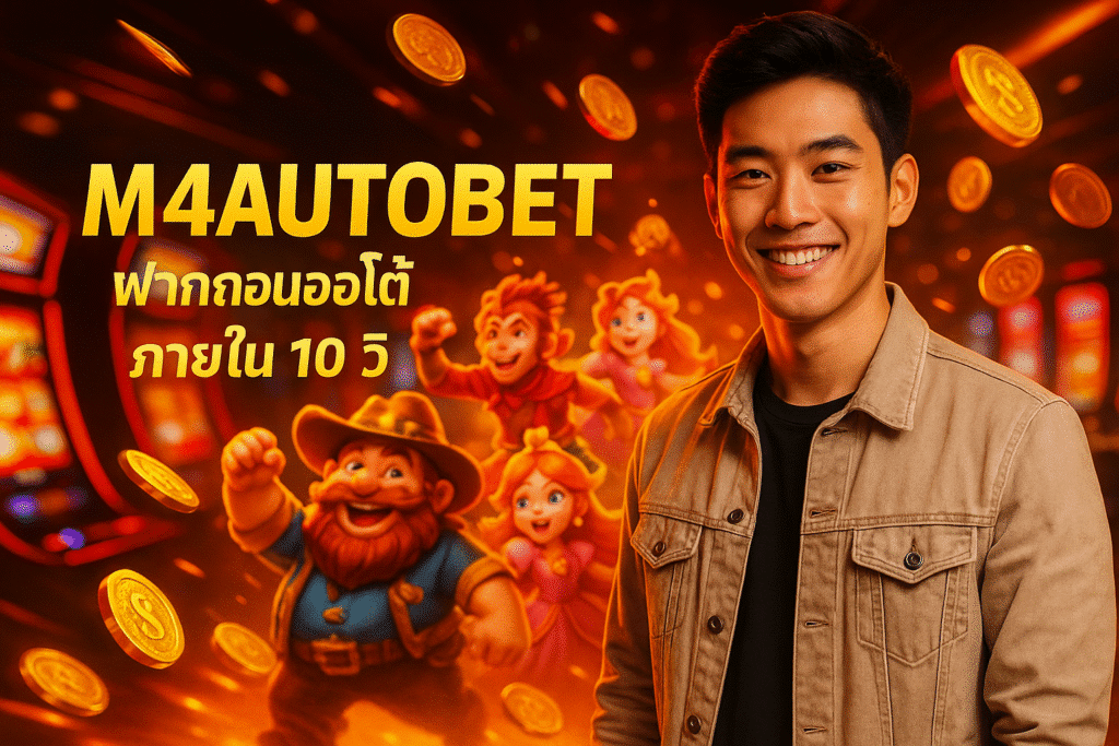 M4AUTOBET ฝากถอนออโต้ ภายใน 10 วิ
